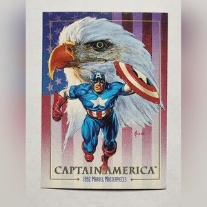 1992 SkyBox Marvel Masterpieces #16 Captain America